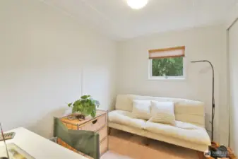 2nd bedroom set up as an office.