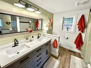 View looking towards shower.