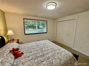 Another view of bedroom 2 shows closet.