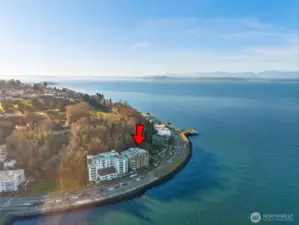 Ideally situated on 'the curve,' where Harbor seamlessly transitions into Alki Ave SW, this location offers breathtaking 180-degree views spanning from east to west!