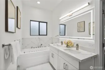 Newly updated primary bathroom