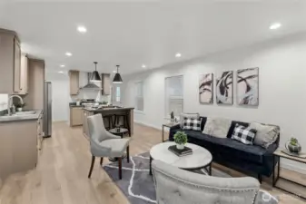 LIVING/DINING/KITCHEN