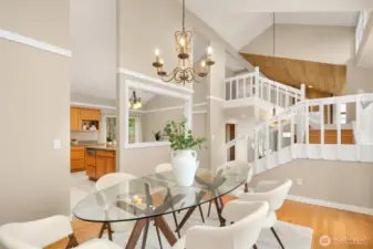 Vaulted ceilings let an abundance of natural light into all living areas.