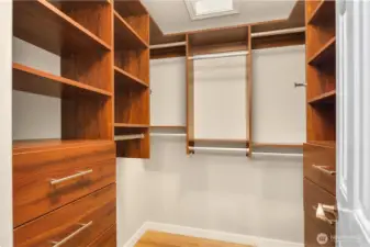 Custom California Closet System for Primary bedroom suite