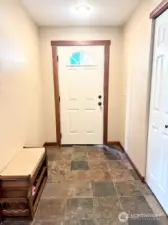 Entry with slate floor