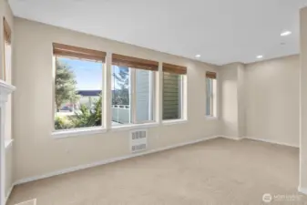 Another view of the living room/flex space.