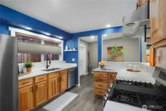 Plenty of storage and counter space in this kitchen!