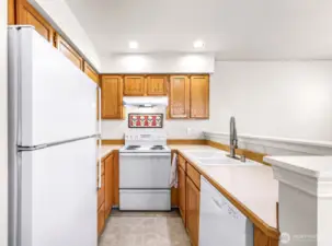 Plenty of cabinetry