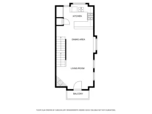 Floor plan of the main level.
