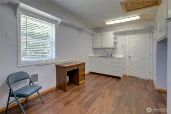 This bonus room is great flex space.