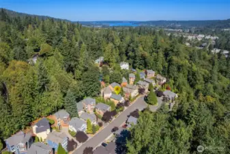 Private, professionally maintained cul-de-sac