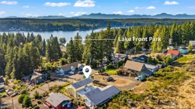 Access to private Lake Park with dock, swim area, and boat launch.
