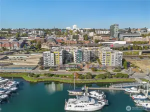 Stunning Downtown location. This location provides access to museums, great eateries, waterfront boardwalk and has plenty of room for residents and their guests to park.