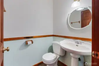 Half bath down stairs