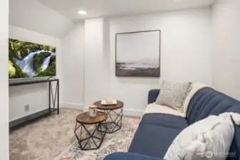 Finish basement - a great space for a media room!