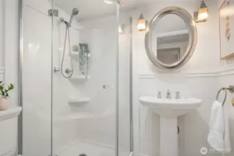 Basement 3/4 bathroom (separate from the laundry area)