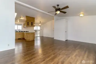 New LVP flooring spans the home!