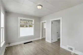 Unit B Front Living Room.