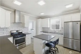 Unit B Kitchen All New and Includes All Appliances.