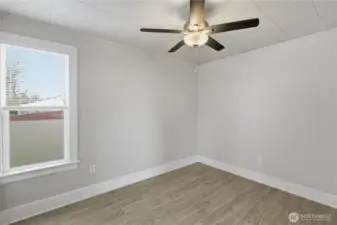 Unit B Bedroom 1 Light and Bright.