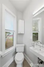 Unit B Half Bathroom.