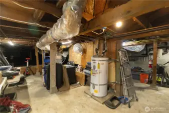 Full Unfinished Basement - Lots of Storage Here!