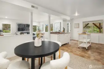 ADU Breakfast Nook/table area