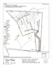 Site Plan for subdivision of property into 3 parcels. This plan has preliminary approval with the county. The preliminary approval is valid thru 7/18/2030 and is transferrable to new owner per GH County. Buyer to verify all information.