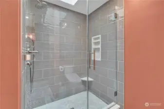 and updated walk-in shower.