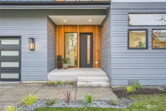 Large entry welcomes you in with an oversized window and spacious front porch.