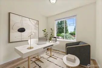 Virtually staged office