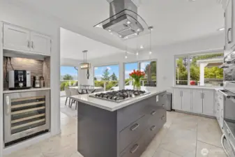 Built-in Coffee Bar & Wine Fridge