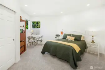 The second  premiere suite upstairs is light and bright