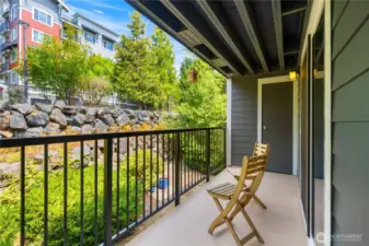 Enjoy year round outdoor living on your covered patio/deck.  Storage closet conveniently located