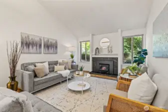 Vaulted Living Room