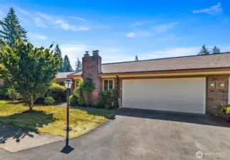 Two Car garage with ample outdoor parking