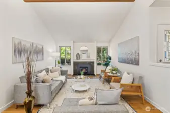 Wood Burning Fireplace