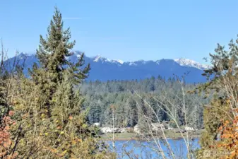 You even get a view of the mountains!  And they are GLORIOUS when they have snow on them in the winter!