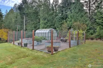 Isn't this the BEST gardening area you have ever seen? Many wonderful things have been grown here!