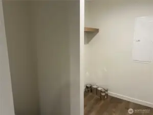 Utility room with room for a freezer too.