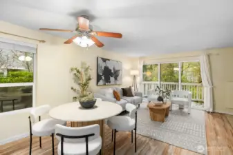 Cozy Living room with Fireplace