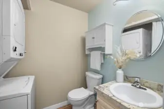 Main Floor Bathroom with in unit Laundry