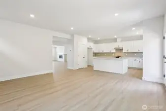 Entertaining is a dream with the additional family room off of the kitchen. Photo is of similar home-details & finishes will vary-ask site agent for details