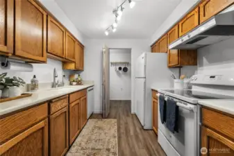 Kitchen with lots of cabinets and counter space
