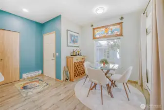Dining room with loads of natural light
