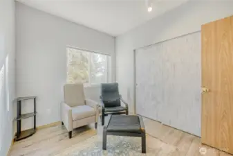 One of the large bedrooms, has been used as an office and a guest room