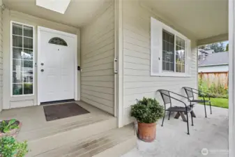I love this shot of the front porch and entry, so inviting!