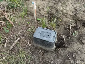 water meter on neighboring property