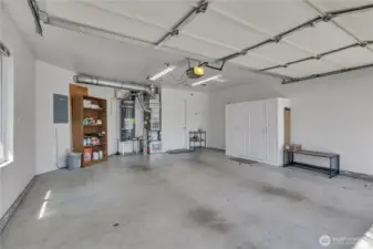 2 car garage with storage ~