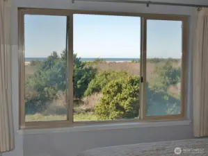 Enjoy these Ocean and Dune views from the bedroom.